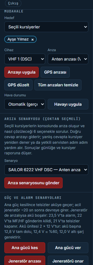 Müdahale bölümü