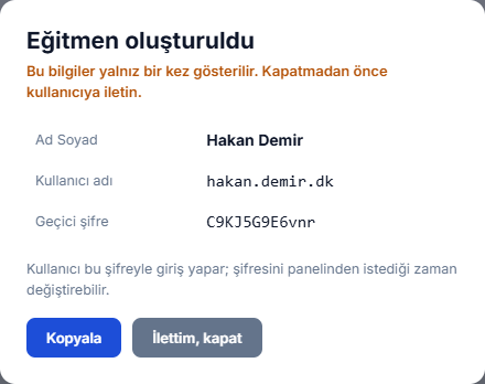 Kimlik bilgileri